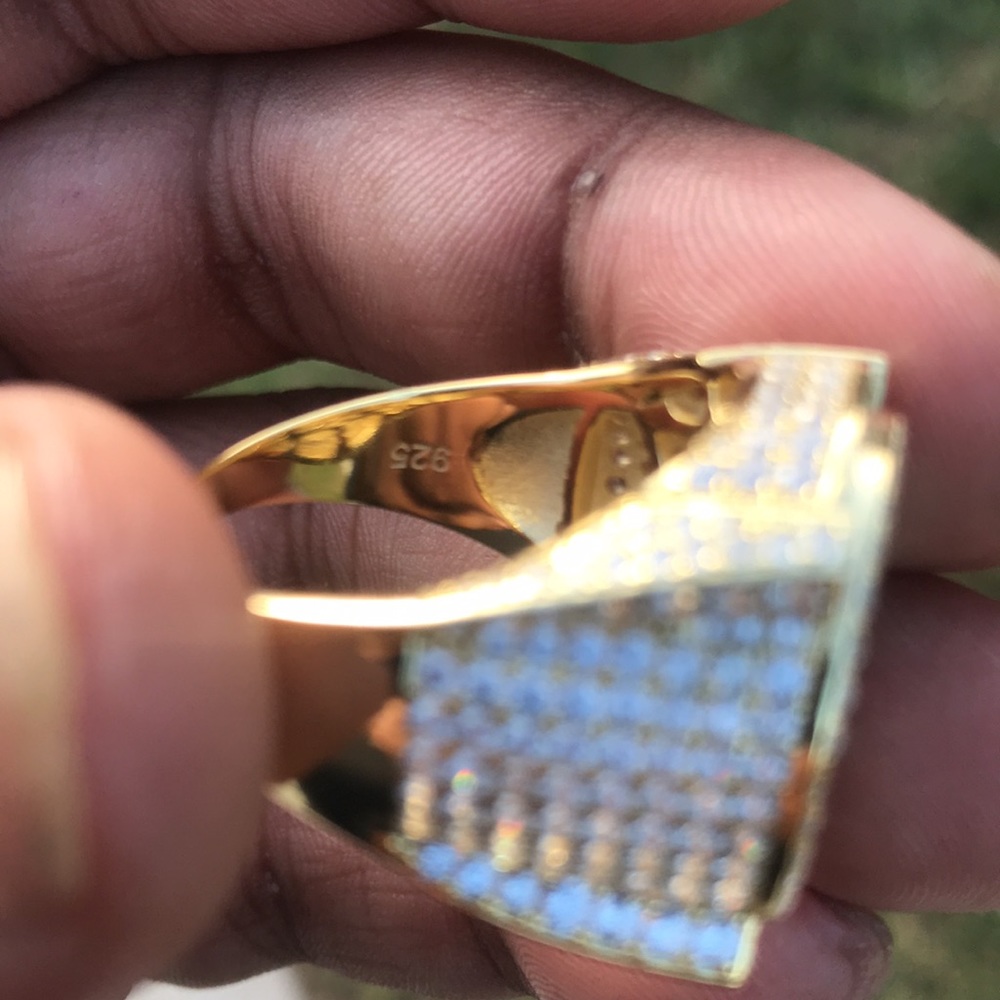 Men’s Large Solid 925 Sterling Silver Finished Wi… - image 7